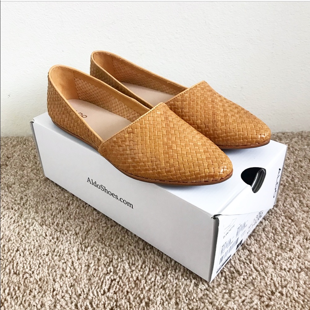 Aldo blanchette woven flats